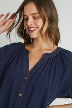 Stay Casual Button Down Dress in Navy (REG)