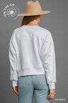 Luxe Pullover Sweatshirt in Off White (REG)