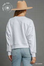 Luxe Pullover Sweatshirt in Off White (REG)
