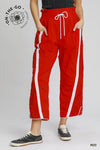 Cropped Windbreaker Pants in Red (REG)