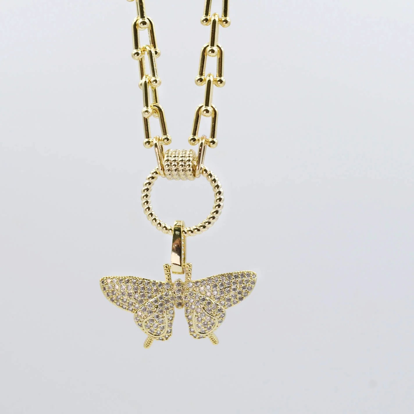 Butterfly Clip Necklace