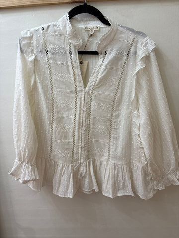 Gold Embroidered Blouse Top (REG)