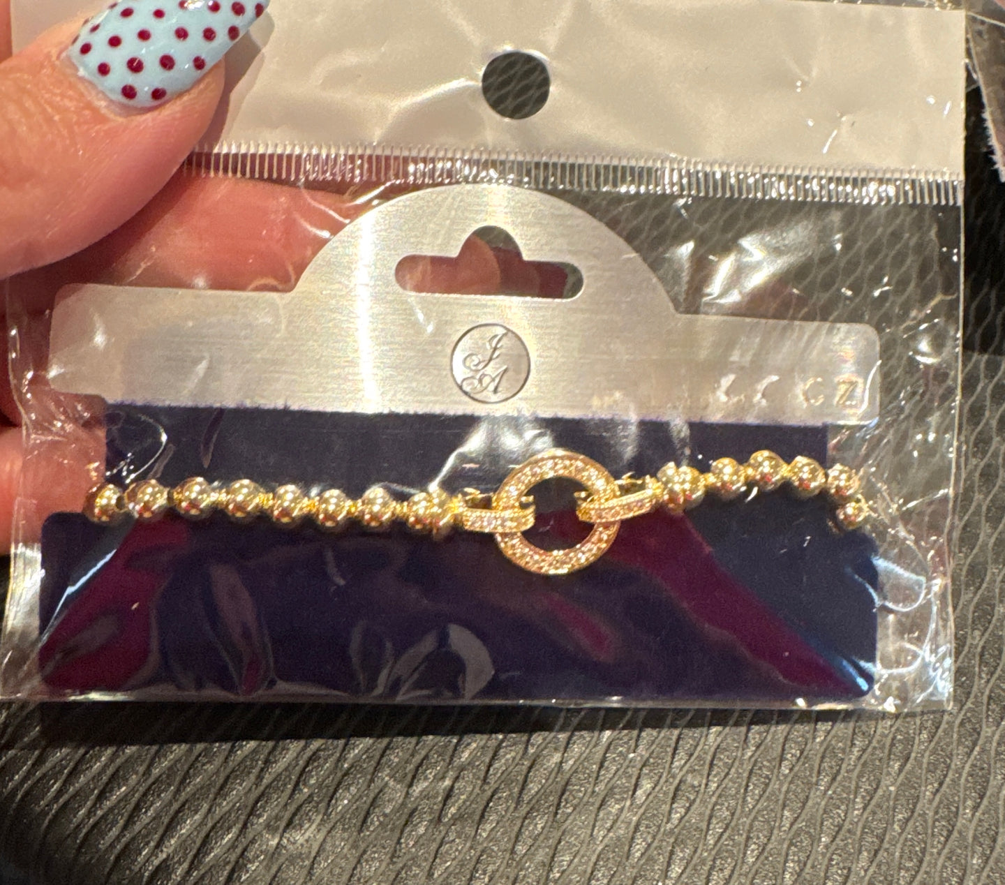 Gold/Silver Circle Bracelet 14k plated