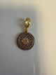 Black Circle Evil Eye Charm