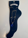 Deep Blue Flower Anklet