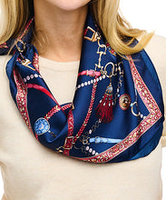 Horsebit and Tassel Print Scarf
