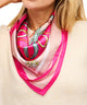 Pink Chain Bandana Scarf