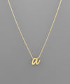 Script Initial Necklace