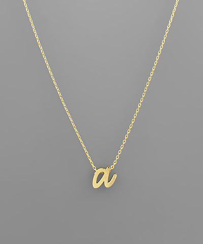 Script Initial Necklace