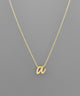 Script Initial Necklace