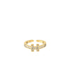 Crystal Initial Ring