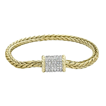 Braided Gold Magnetic Bracelet
