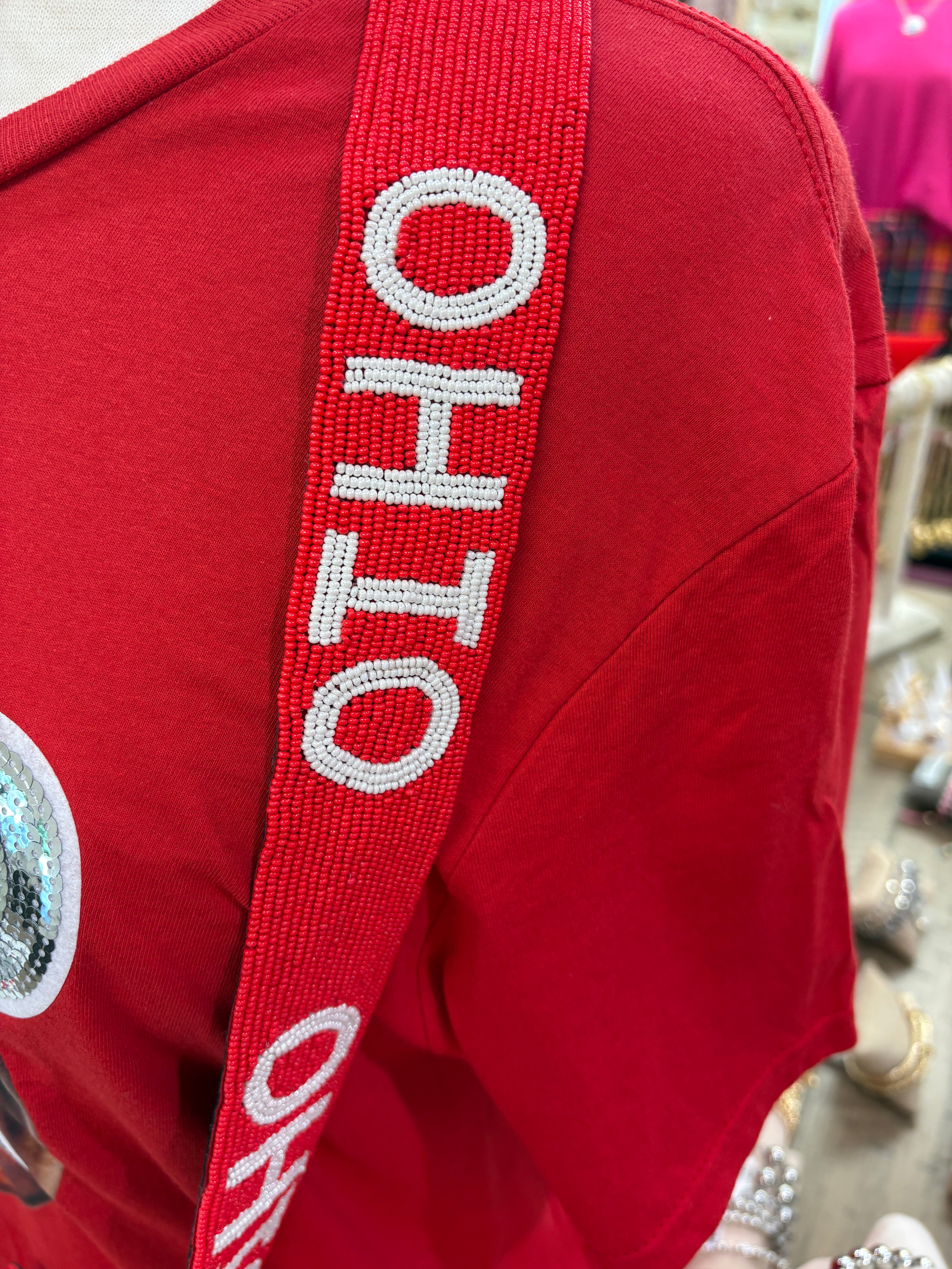 Clear Ohio Football Purse