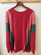 Christmas Gingham Contrast Top (REG)