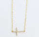 Side Cross Necklace