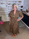 Naturally Wild Leopard Midi Dress (REG)