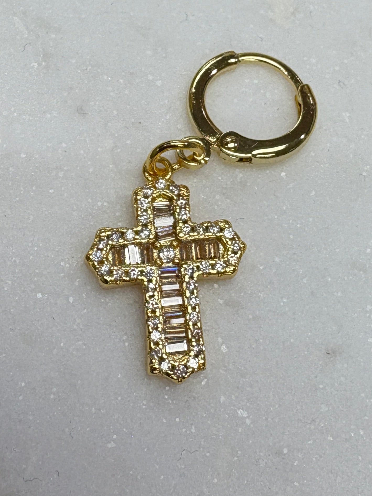 Crystal Cross Charm