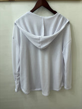 Breezy Beaches Hoodie Top in Ivory (REG)