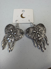 Big Heart Tassel Earrings