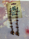 Mauve Chain Drip Earring