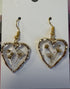 Pressed Flower Heart Earrings