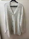 Speckled Cardigan in Ivory (PLUS)