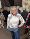 Alicia Striped Raglan Sweater (REG/PLUS)