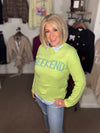 Weekend Sweater in Lime (REG)