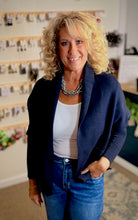 Willow Open Cardigan in Navy (REG)