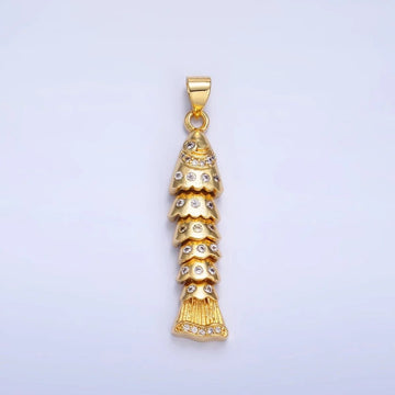 Rhinestone Fish Charm