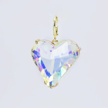 Iridescent Heart Charm