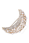 Pearl Moon Brooch