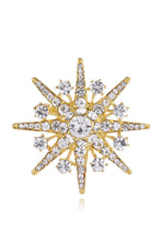 Diamond Snowflake Brooch