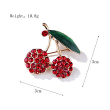 Studded Cherry Brooch