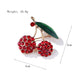 Studded Cherry Brooch