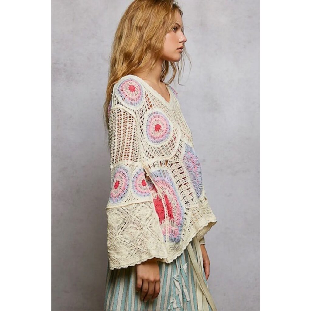 Medallion Motif Crochet Top (REG)