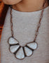 Moth to the Flame Cream Stone Necklace