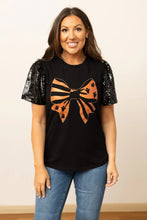 Halloween Bow and Sequin Top (REG/PLUS)