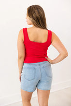 Bella Square Neck Ribbed Tank Top (REG/PLUS)