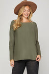 It's All Good Top in Olive (REG)