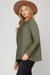 It's All Good Top in Olive (REG)