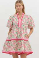 Juniper Spring Dress in Pink (REG)/PLUS)