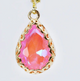 Pink Teardrop Charm