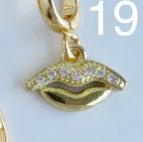 Kissy Lips Charm