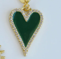 Green Heart Charm