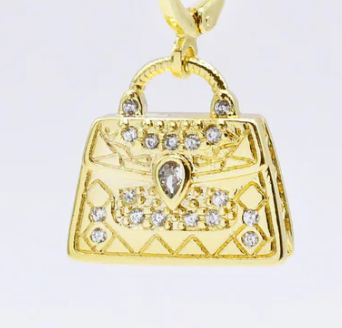 Golden Purse Charm