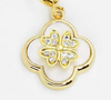 Trebol Pearl Flower Charm