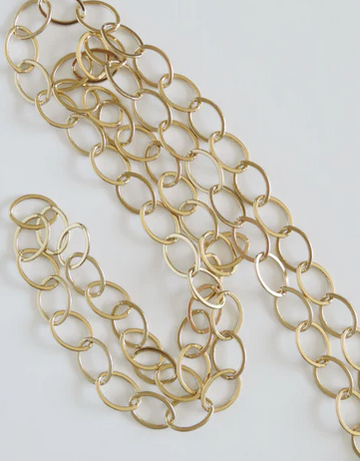 17'' Flat Oval Chain Necklace
