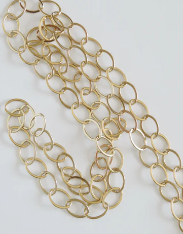 17'' Flat Oval Chain Necklace