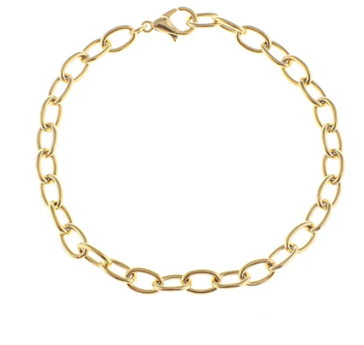 18k Charm Bar Anklet